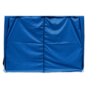 SunDaze Blue Side Panel with Zipper for 2.5x2.5M Pop Up Gazebo Tent 1 Piece