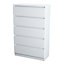 SunDaze Chest of Drawers Storage Bedroom Furniture Cabinet 5 Drawer White 70x40x112cm