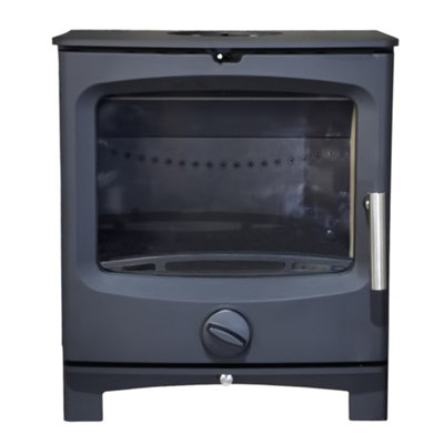 SunDaze Defra 5KW Contemporary Wood Burning Multifuel Woodburning Stove Eco Design High Efficiency Fireplace