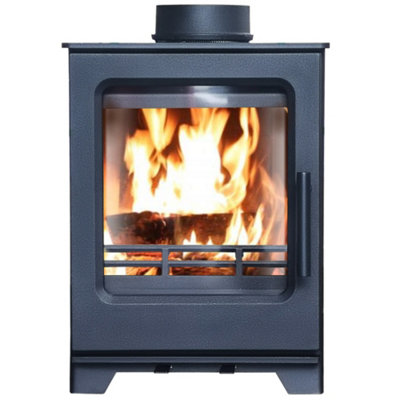 SunDaze Defra Approved 5KW Log Wood Burning Multifuel Stove Woodburner Fireplace Eco Design Ready