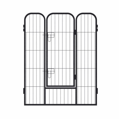 SunDaze Dog Playpen 8 Panel Foldable Cat Puppy Exercise Pen Heavy-Duty Pet Fence 80cm H x 80cm W - 3