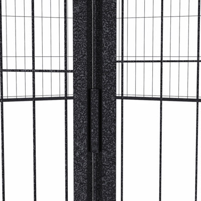 SunDaze Dog Playpen 8 Panel Foldable Cat Puppy Exercise Pen Heavy-Duty Pet Fence 80cm H x 80cm W - 7
