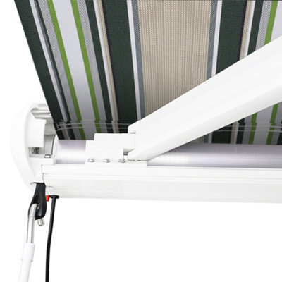 SunDaze Full Cassette Electric Remote Controlled Retractable Awning ...