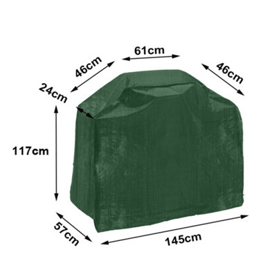 SunDaze Garden Patio Furniture Cover Outdoor BBQ Cover 145x57x117cm - 3