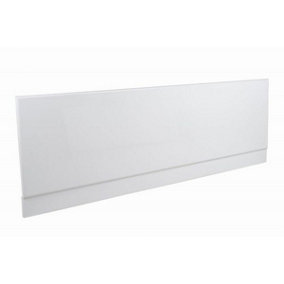 SunDaze Gloss White 1800mm Moisture Resistant Wood MDF Front Bath Panel for Bathroom Soaking Bathtub