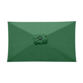 SunDaze Green Replacement Parasol Fabric Garden Umbrella Canopy Cover for 3X2m 6 Arm Parasols