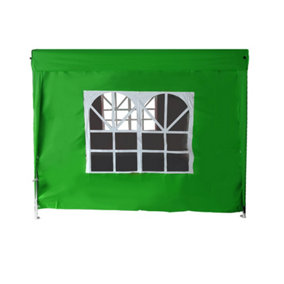 SunDaze Green Side Panel with Window for 2.5x2.5M Pop Up Gazebo Tent 1 Piece
