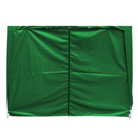 SunDaze Green Side Panel with Zipper for 2.5x2.5M Pop Up Gazebo Tent 1 Piece