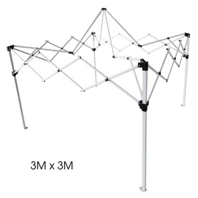 SunDaze Metal Frame for 3m x 3m Pop Up Gazebo Garden Canopy Shelter Replacement only Frame