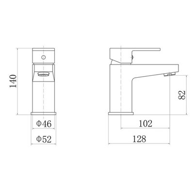 SunDaze Modern Basin Mixer Tap Bathroom Chrome Single Lever Action Mixer Taps