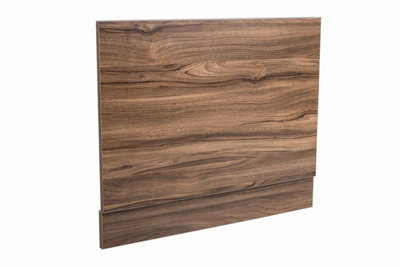 SunDaze Modern Bath End Panels for Bathroom Soaking Bathtub Walnut 700mm