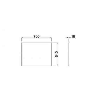 SunDaze Modern Bathroom L Shaped Bath Panels MDF End Bath Panel 700mm Black - 3