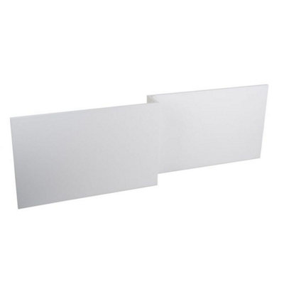 SunDaze Modern Bathroom L Shaped Bath Panels MDF Front Bath Panel 1700mm Gloss White