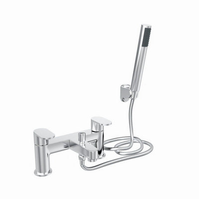SunDaze Modern Bathroom Set Bath Shower Mixer Tap with Handheld Shower Head Chrome Price Comparisons | Compare The Build