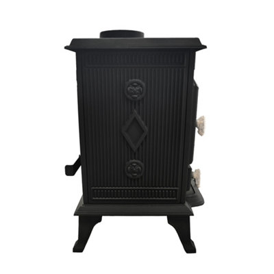 SunDaze Multifuel Stove 7KW Woodburning Fireplace Cast Iron Eco Design Defra Approved - 3