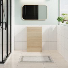 SunDaze Oak Bathroom Freestanding Back To Wall WC Unit Toilet Cabinet 500mm