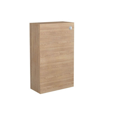 SunDaze Oak Bathroom Freestanding Back To Wall WC Unit Toilet Cabinet 500mm