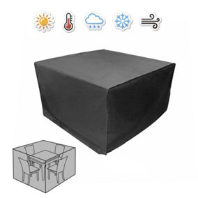 SunDaze Outdoor Garden Patio Oxford Furniture Cover for Rattan Table Square Cube 122x122x76cm