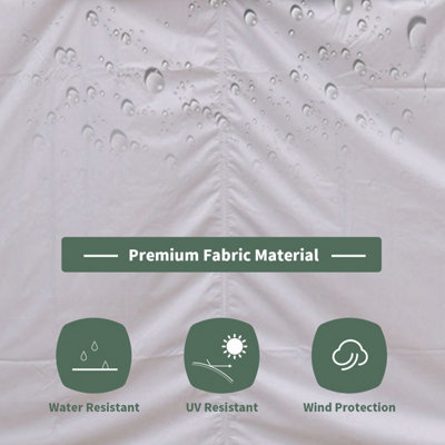 SunDaze Pop Up Gazebo Side Panels 2x2m 4 Piece Replacement Exchangeable Wall Panels with zipper and Window Blue