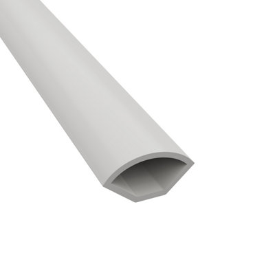 SunDaze PVC White Quadrant Trim for 5mm 8mm 10mm Shower Wall Panels 2 ...