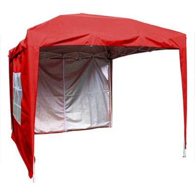 SunDaze Red Side Panel with Zipper for 2x2M Pop Up Gazebo Tent 1 Piece