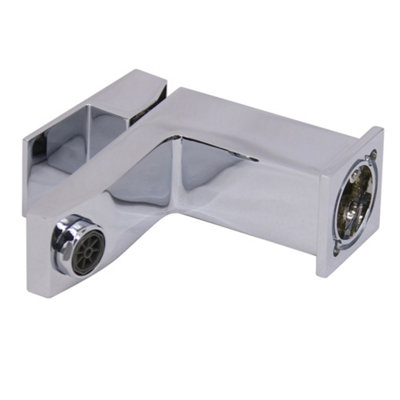 SunDaze Square Basin Sink Mixer Tap Modern Chrome Bathroom Faucet - 3