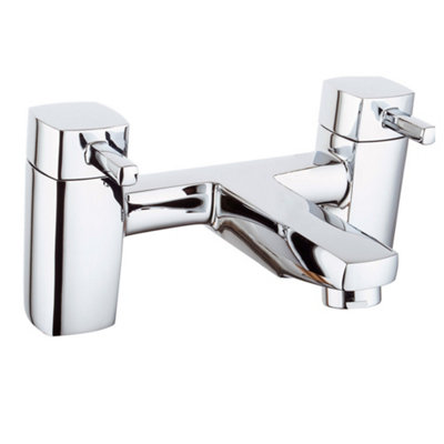 SunDaze Square Bath Filler Tap Chrome Bathroom Bath Shower Faucet