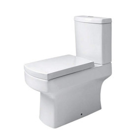 SunDaze Toilet WC Close Coupled Bathroom Ceramic Toilet Pan & Cistern Bathroom Set White