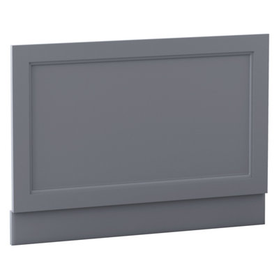 SunDaze Traditional Bathroom 800mm Bath MDF End Panel - Matte Grey