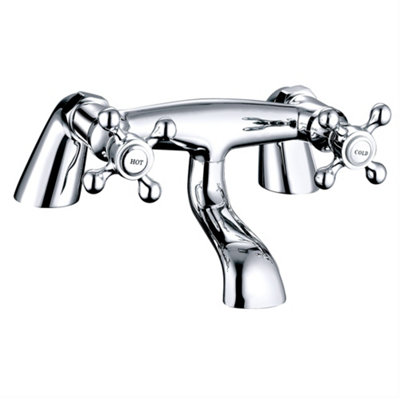 SunDaze Traditional Bathroom Bath Filler Mixer Tap Bath Shower Solid Brass Faucets Chrome Price Comparisons | Compare The Build