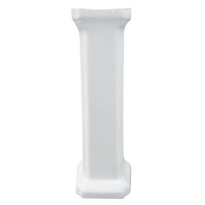 SunDaze Traditional Bathroom Cloakroom Single Tap Hole Basin & Full Pedestal - 4