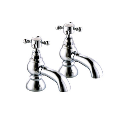 SunDaze Traditional Hot & Cold Bath Tap Vintage Bathroom Sink Faucet Chrome Price Comparisons | Compare The Build
