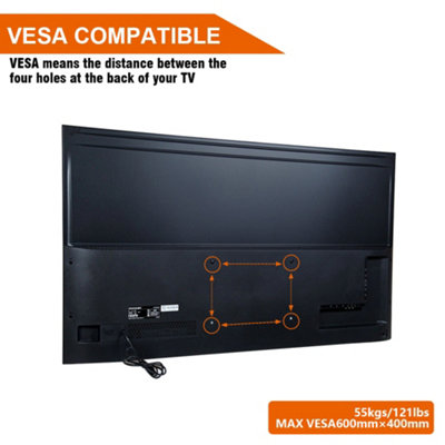 SunDaze TV Wall Mount Swivel & Tilt Bracket for 32"-70" TV LCD LED Plasma Flat Curved Screens - 3