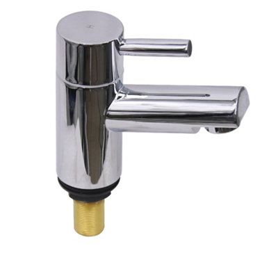 SunDaze Twin Chrome Hot & Cold Bath Tap Modern Bathroom Lever Faucet - 3