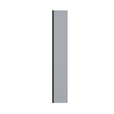SunDaze Walk In Shower Enclosure Wet Room Grey Glass Screen Return Panel - 300x1950mm