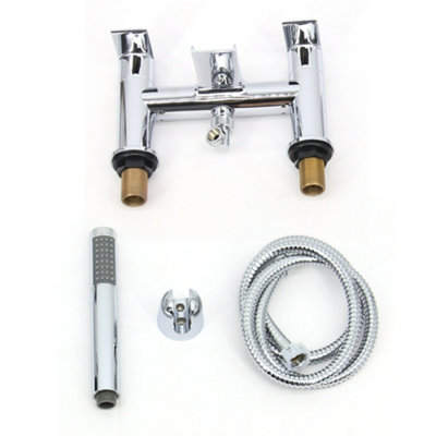 SunDaze Waterfall Bath Shower Mixer Tap Chrome Hand Held Shower Head