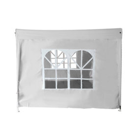 SunDaze White Side Panel with Window for 2.5x2.5M Pop Up Gazebo Tent 1 Piece