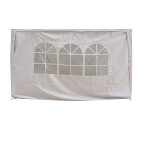 SunDaze White Side Panel with Window for 3x3M Pop Up Gazebo Tent 1 Piece