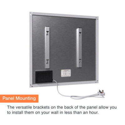 SUNHEAT Mirrorstone 0.35KW -  Wall mounted Far Infrared Panel Heater - Energy Efficient