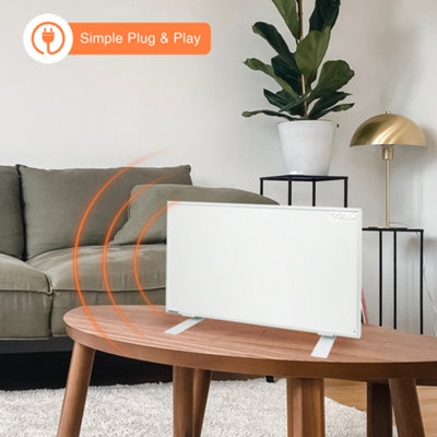 SUNHEAT Mirrorstone 180W - Floor Standing or Wall mounted Far Infrared  Panel Heater | DIY at Bu0026Q