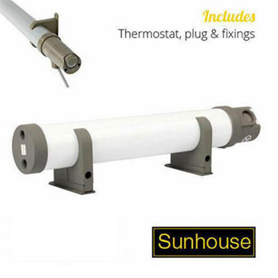 Sunhouse 160W 4ft Fully Thermostatic Tubular Heater | DIY at Bu0026Q