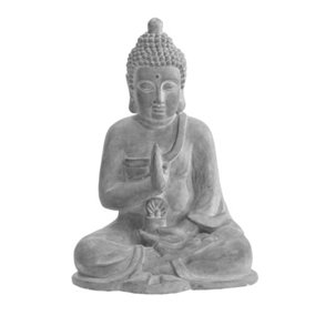 Sunjoy Garden figure Buddha made of clay, meditating