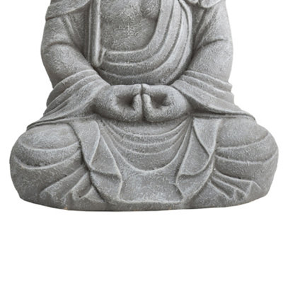 Sunjoy Garden figure Buddha made of clay, sitting | DIY at B&Q
