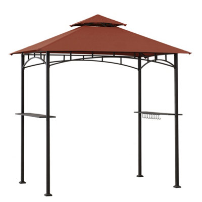 Sunjoy Grill Gazebo LINAS - 244cm x 152cm, Red