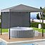 Sunjoy Stoff Whirlpool Pavillon KABRU - 220x280cm, Gray