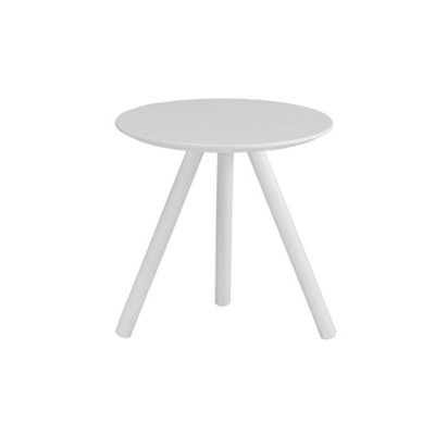 Sunjoy White Modern Tripod Side Table