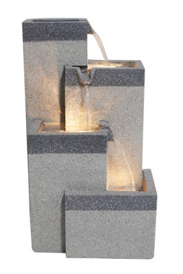 Sunlit Brook Fountain Mains Power Water Feature | DIY at B&Q