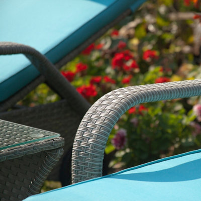 Sunlounger Collection 2 Sunlounger Beds - 6