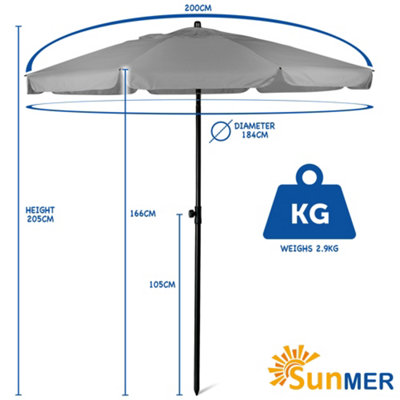 sunmer-2m-parasol-with-tilt-uv-light-protection-easy-to-open-and