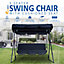 SUNMER 3 Seater Swing Bench with Detachable Canopy